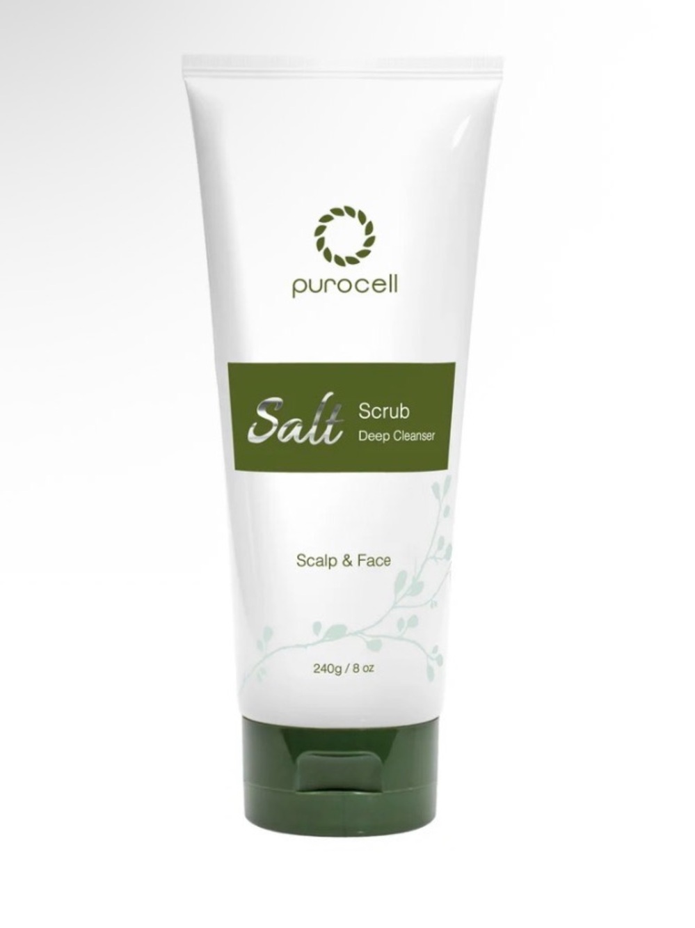 Purocell Salt Scrub Deep Cleanser - White & Olive Green Tube